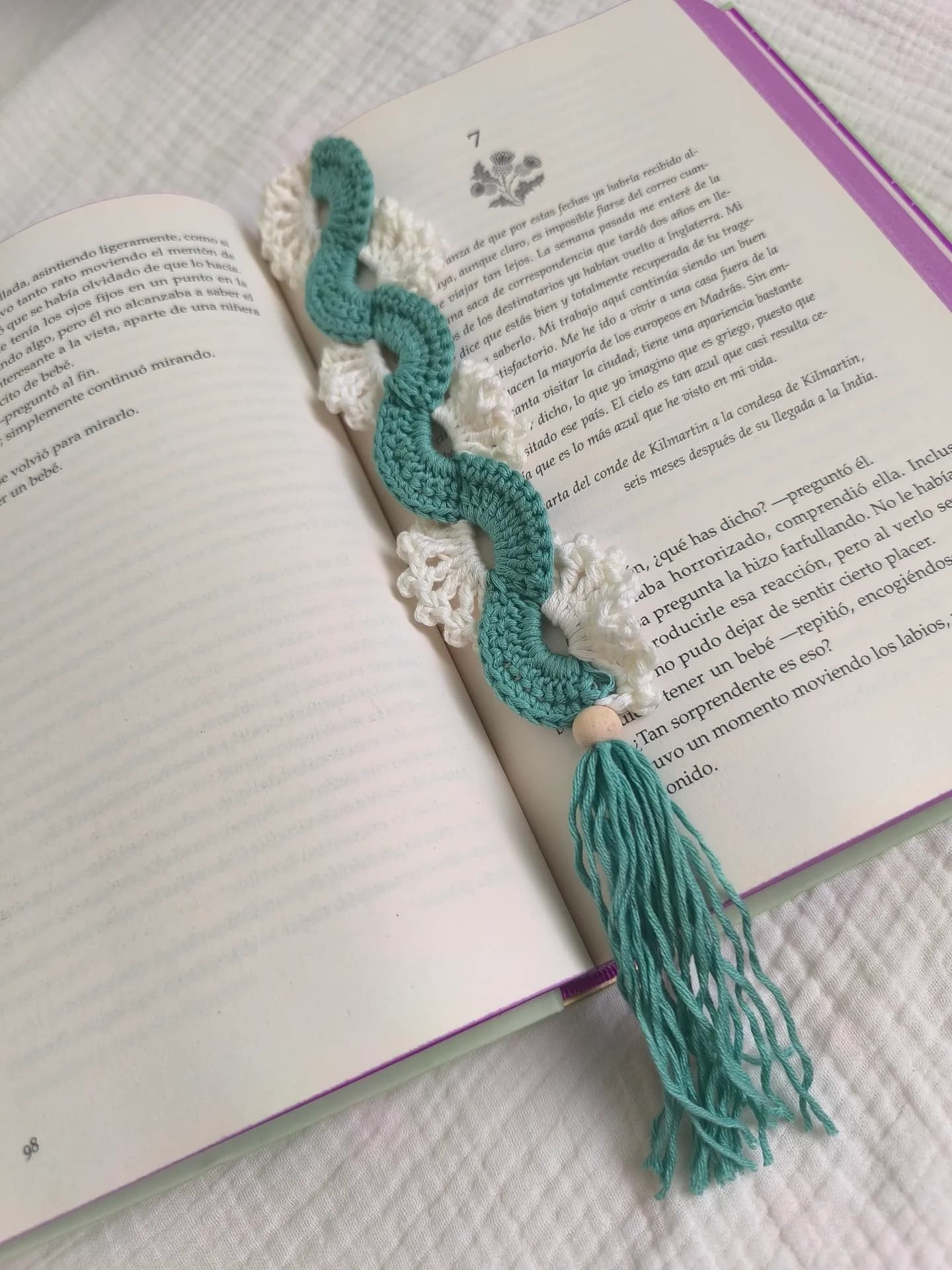 Separador de libro de crochet — miniatura 3